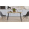 Стол кухонный Марсель 40 Ferrum-decor 75x120x60 Черный металл ДСП Дуб Сонома 16 мм (FRD-106756)