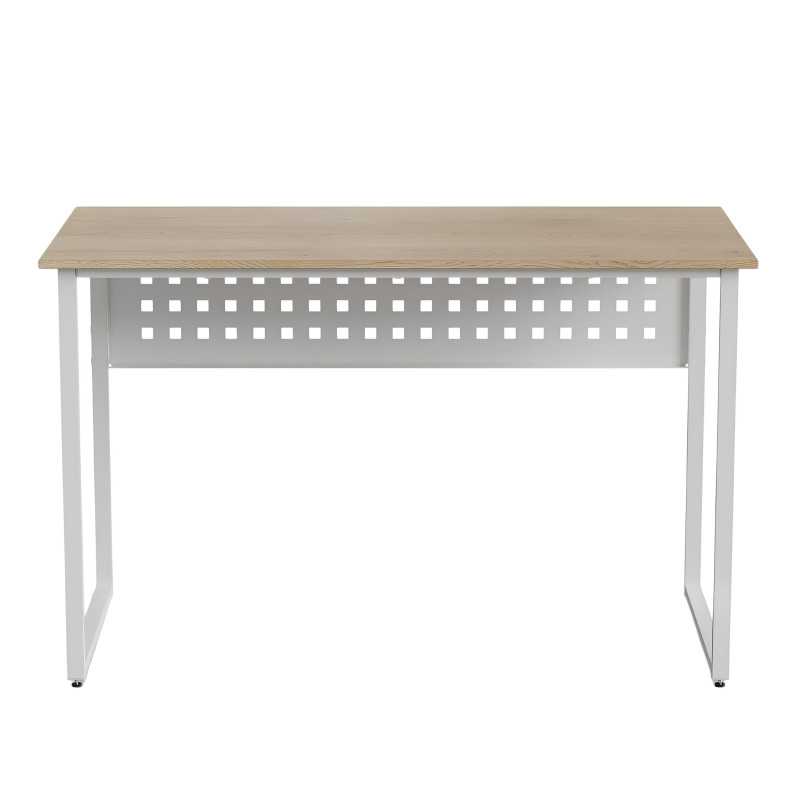 Стіл письмовий Майк Ferrum-decor 75x120x60 Білий метал ДСП Дуб Кремона Торро 16 мм (FRD-108340)