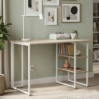 Письмовий стіл Ferrum-decor Кевін 75x120x70 білий ДСП Дуб Сонома 16мм (FRD-101278)