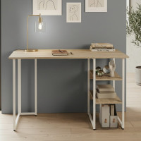 Письменный стол Ferrum-decor Кевин 75x140x70 белый ДСП Дуб Сонома 16мм (FRD-101288)