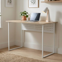Письмовий стіл Ferrum-decor Майк 75x120x60 білий ДСП Дуб Сонома 16мм (FRD-101308)