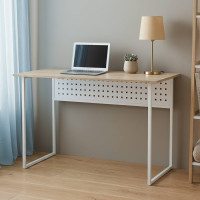 Письмовий стіл Ferrum-decor Майк 75x120x70 білий ДСП Дуб Сонома 16мм (FRD-101338)