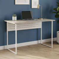 Письмовий стіл Ferrum-decor Майк 75x140x70 білий ДСП Дуб Сонома 16мм (FRD-101348)