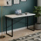 Письмовий стіл Ferrum-decor Дейв 76x140x60 чорний ДСП Біле 32мм (FRD-101988)