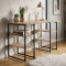Компьютерный стол Ferrum-decor Карэн 75x140x70 черный ДСП Дуб Сан-Марино 32мм (FRD-102078)