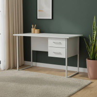 Письмовий стіл Ferrum-decor Дакота 75x140x60 білий ДСП Біле 16мм (FRD-102098)
