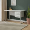 Письмовий стіл Ferrum-decor Дакота 75x140x60 білий ДСП Біле 16мм (FRD-102098)