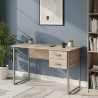 Комп'ютерний стіл Ferrum-decor Дакота 75x140x60 сірий ДСП Дуб Сан-Марино 32мм (FRD-102328)