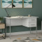 Письмовий стіл Ferrum-decor Дакота 75x120x70 сірий ДСП Біле 16мм (FRD-102338)