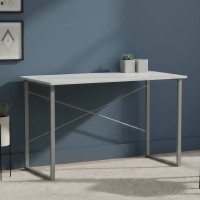Письмовий стіл Ferrum-decor Дейв 75x100x60 сірий ДСП Біле 16мм (FRD-102358)