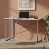 Письмовий стіл Ferrum-decor Дейв 75x120x60 сірий ДСП Біле 16мм (FRD-102368)