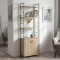 Етажерка 4/60 Ferrum-decor Серії Конект з тумбою 179x60x28 Сірий ДСП Сан-Марино (FRD-102478)