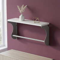 Полка настенная Ferrum-decor Юзиби 270x600x150 металл Серый ДСП Белое 16 мм (FRD-102688)