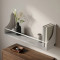 Полка настенная Ferrum-decor Изи 260x500x150 металл Белый ДСП Бетон 16 мм (FRD-102918)