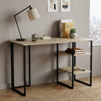 Письменный стол Ferrum-decor Кевин 75x120x70 черный ДСП Дуб Сонома 16мм (FRD-103828)