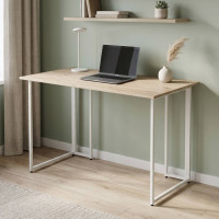 Компьютерный стол Ferrum-decor Ханна 75x140x60 белый ДСП Дуб Сан-Марино 32мм (FRD-104018)