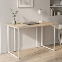 Компьютерный стол Ferrum-decor Ханна 75x140x70 белый ДСП Дуб Сан-Марино 32мм (FRD-104048)