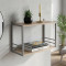 Книжкова полиця універсальна Ferrum-decor Стім 1 38x63x26 сірий ДСП Дуб Сан-Марино 16мм (FRD-104098)