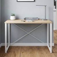 Письмовий стіл Ferrum-decor Серії Конект 75x120x60 білий ДСП Дуб Сан-Марино 16мм (FRD-104208)
