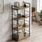 Етажерка 4/60 Ferrum-decor Серії Конект 120x60x28 чорний ДСП Дуб Артизан 16мм (FRD-104238)