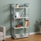 Етажерка 4/60 Ferrum-decor Серії Конект 120x60x28 сірий ДСП Біле 16мм (FRD-104248)