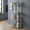Етажерка 4/34 Ferrum-decor Серії Конект 120x34x28 білий ДСП Дуб Сан-Марино 16мм (FRD-104278)