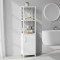 Этажерка 3/34 Ferrum-decor Серии Конект с тумбой 144x34x28 Белый ДСП Белое (FRD-104428)