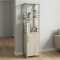 Етажерка 3/34 Ferrum-decor Серії Конект із тумбою 144x34x28 Сірий ДСП Сонома (FRD-104438)