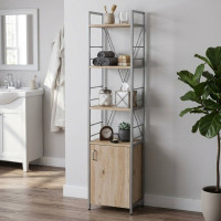 Этажерка 4/34 Ferrum-decor Серии Конект с тумбой 179x34x28 Серый ДСП Сан-Марино (FRD-104478)