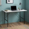 Стол письменный Line Тайм Ferrum-decor 750x1200x500 Черный металл ДСП Белое 16 мм (FRD-104878)