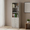 Шкаф Анжело Ferrum-decor на 3 полки с 4 ящика 1900x600x380 ДСП Бетон 16 мм (FRD-104988)
