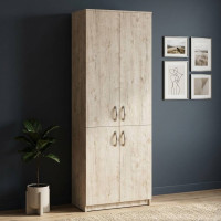 Шкаф Анжело Ferrum-decor на 5 полок с 4 дверями 1900x700x380 ДСП Дуб Сан-Марино 16 мм (FRD-105038)