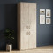 Шкаф Анжело Ferrum-decor на 5 полок с 4 дверями 1900x700x380 ДСП Дуб Сан-Марино 16 мм (FRD-105038)