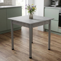 Стол кухонный Ferrum-decor Агата 75x70x70 Серый ДСП Бетон 16мм (FRD-105556)