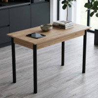 Стол кухонный Ferrum-decor Бенита 75x120x70 Черный ДСП Сан-Марино 16мм (FRD-105646)