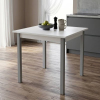Стіл кухонний Ferrum-decor Дієго 75x70x70 Сірий ДСП Біле 16мм (FRD-106296)