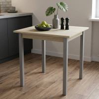 Стіл кухонний Ferrum-decor Дієго 75x80x80 Сірий ДСП Сонома 16мм (FRD-106306)