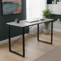 Стіл письмовий Дейв Ferrum-decor 750x1400x600 Чорний метал ДСП Бетон 16 мм (FRD-106446)