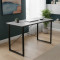 Стіл письмовий Дейв Ferrum-decor 750x1400x600 Чорний метал ДСП Бетон 16 мм (FRD-106446)