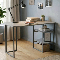 Стол письменный Кевин Ferrum-decor 75x100x70 Серый металл ДСП Бетон 32 мм (FRD-106566)