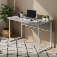 Стіл письмовий Коді Ferrum-decor 75x120x60 Білий метал ДСП Бетон 16 мм (FRD-106586)