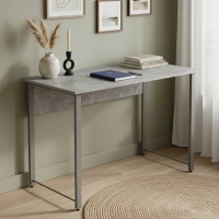 Стол письменный Курт Ferrum-decor 75x120x60 Серый металл ДСП Бетон 32 мм (FRD-106626)