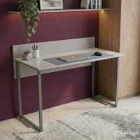 Стол письменный Скай Ferrum-decor 75x140x70 Серый металл ДСП Бетон 32 мм (FRD-106686)
