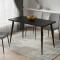 Стол кухонный Марсель 50 Ferrum-decor 75x120x60 Черный металл ДСП Сосна Кембра 32 мм (FRD-106696)