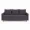 Диван прямий Mekko Madrid 2060*830 Ergo II категорія Allure Premium Dark Grey (MEK-161353)