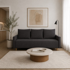 Диван прямий Mekko Madrid 2060*830 Ergo II категорія Allure Premium Dark Grey (MEK-161353)