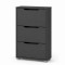 Тумба для взуття з ящиками LION ТО-2 70,4x28,2x123,4 см Антрацит (LION-045308)