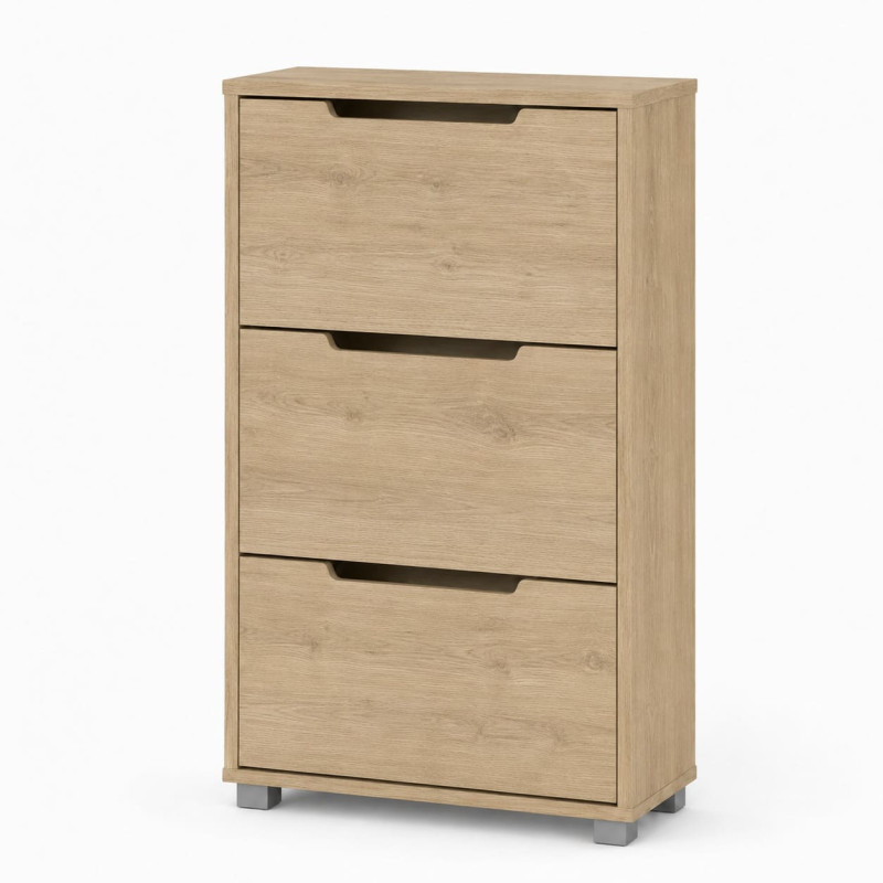 Тумба для взуття з шухлядами LION ТО-2 70,4x28,2x123,4 см Дуб Кренома Торро (LION-045336)
