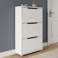 Тумба для обуви с ящиками LION ТО-2 70,4x28,2х123,4 см Нимфея Альба (LION-045356)