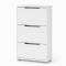 Тумба для взуття з ящиками LION ТО-2 70,4x28,2x123,4 см Німфея Альба (LION-045356)